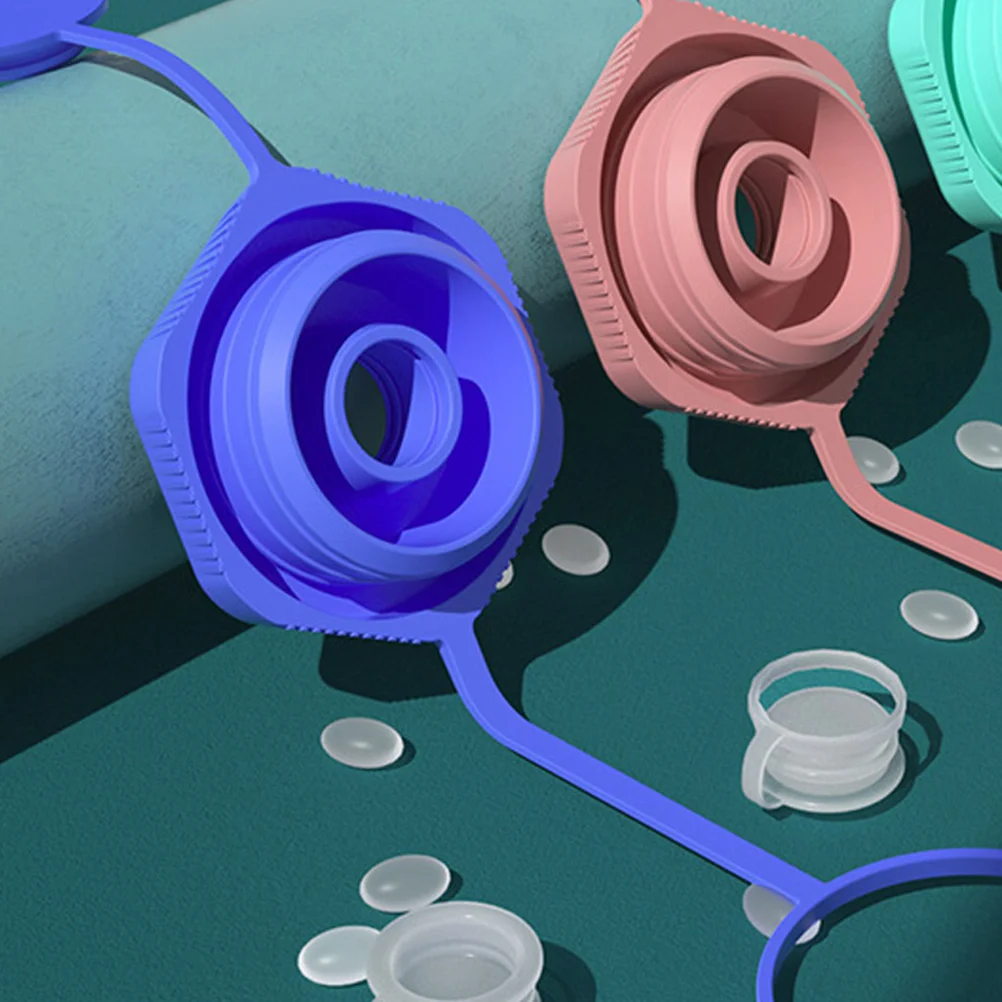 

Durable Non-Spill Silicone Sealing Caps Reusable Bucket Lid Anti-Splash Gallon Jugs Water Jug Caps Gallon Bucket Lid