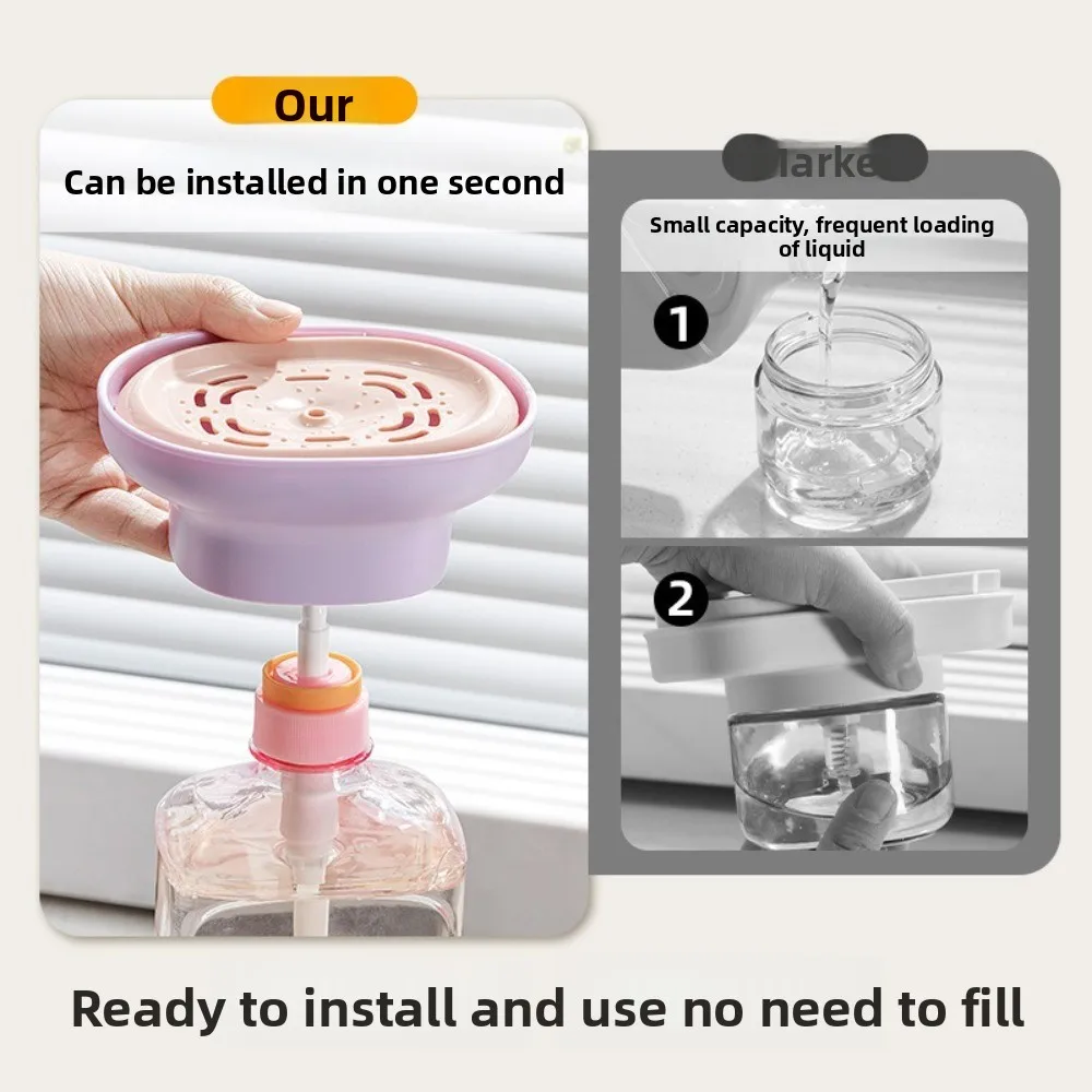 

3PCS Portable Dishwashing Liquid Presser Adjustable Automatic Dishwashing Liquid Dispenser Plastic Detergent Dispenser