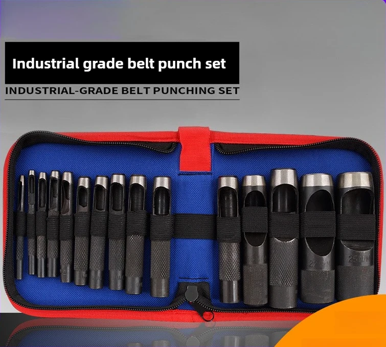 

12 шт., набор инструментов для дырокола, набор дыроколов, инструмент для рукоделия, инструмент для кожаных ремешков для часов, ремни, холст