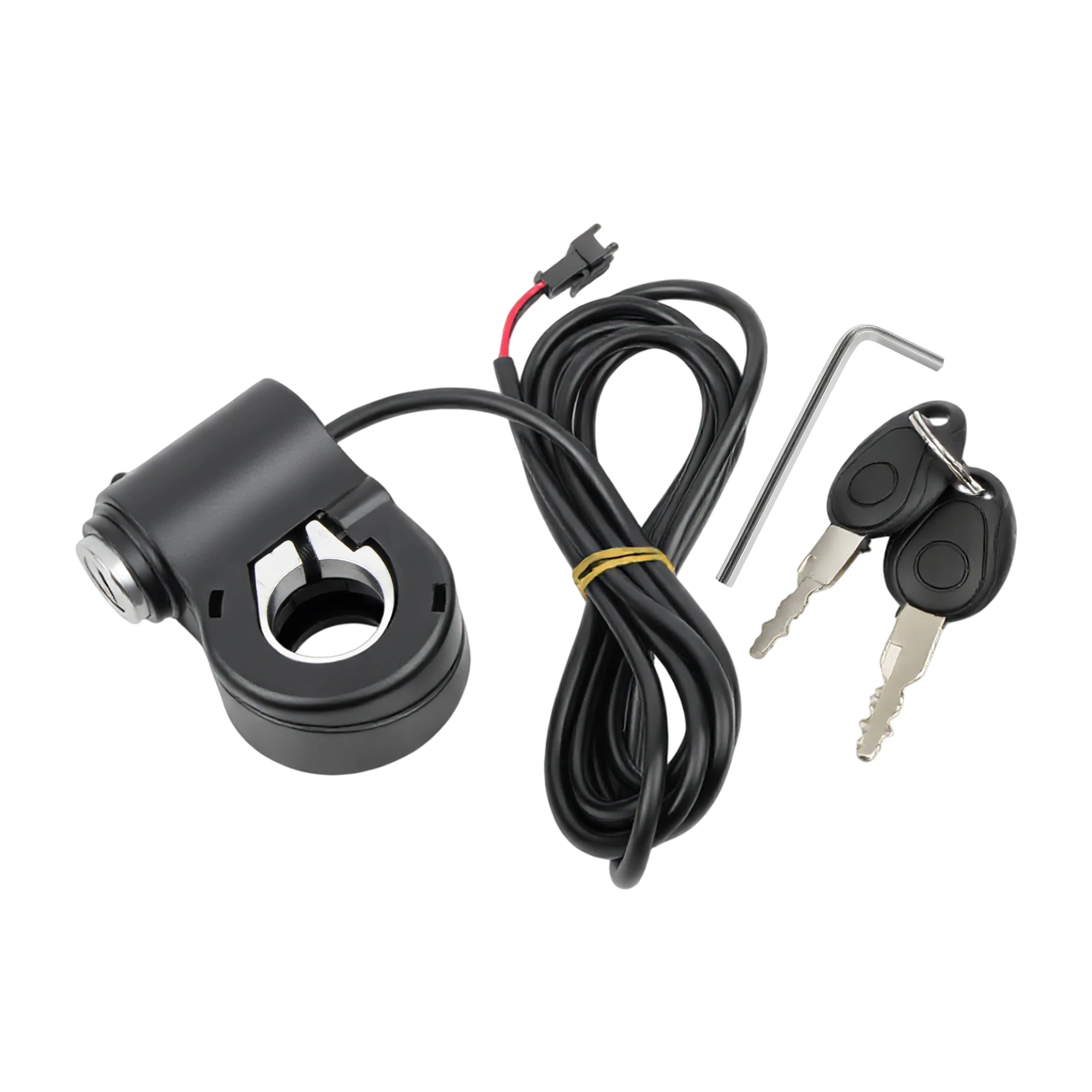 Electric Motorcycle Scooter Ignition Lock Power Switch with Keys Scooter Throttle Accelerator Starter Switch Lock Universal