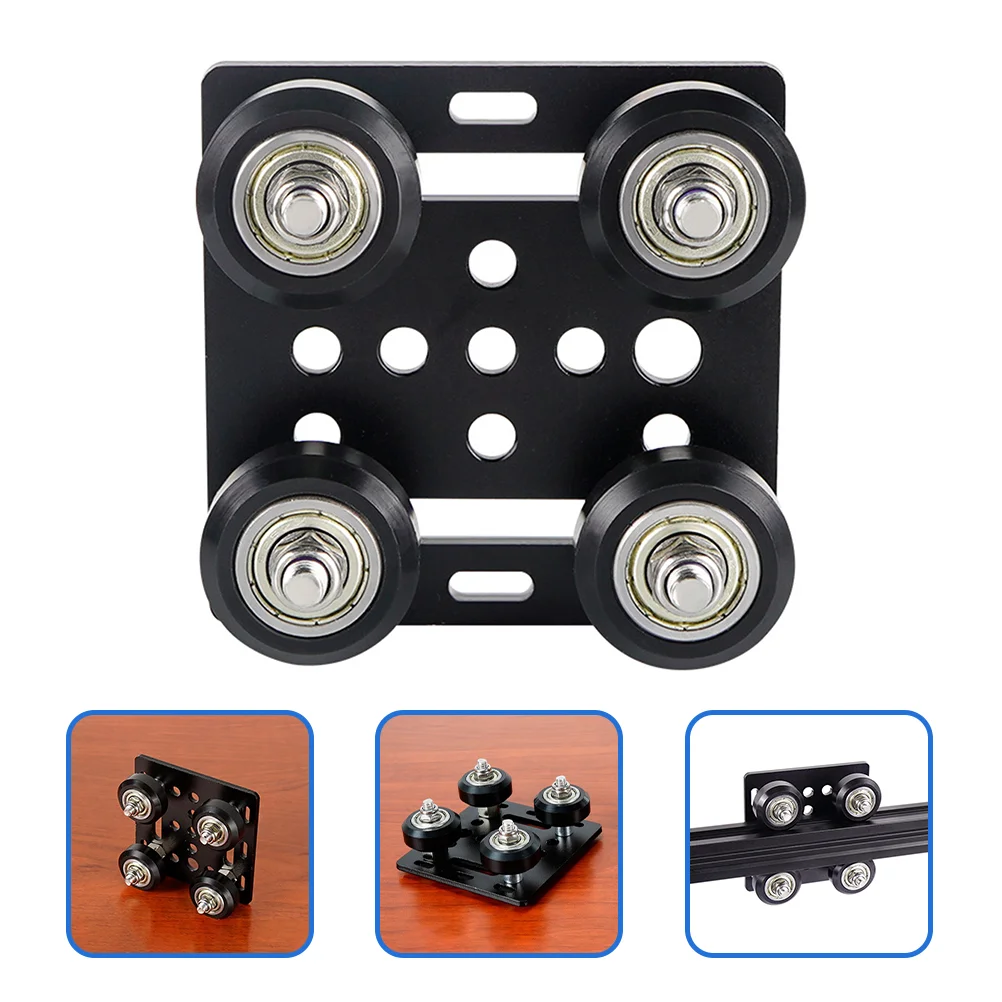 Wire Wheel European Standard Gantry Panel Plate Pulley Aluminum Profile 3D Printer Accessories