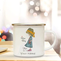 Customizable Cup for Coffee Printed Name Mug Gift Wedding Customized Enamel Mug Unusual Tea Cup Funny Coffee Cups and Mugs Beer