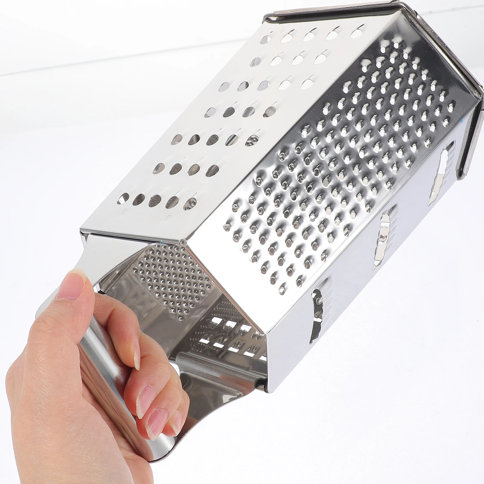 

1 pc Stainless Steel Multipurpose Grater 6 Sides Vegetable Slicer Kitchen Tool Box Graters Reusable Rust Resistant