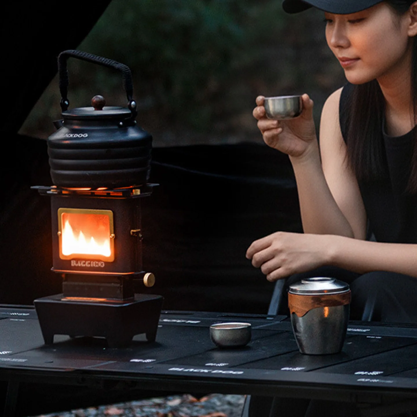 

Blackdog Vintage Lamp Stove Portable Outdoor Camping Retro-Style Picnic Lamp Tabletop Decorative Stove Ornament Camping Gea