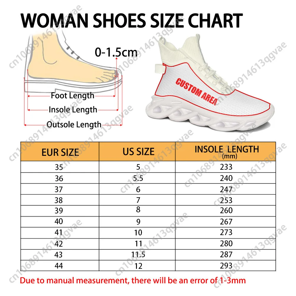 Custom High Top Flats Sneakers Mens Womens Sports Running Shoes High Quality Sneaker Lace Up Mesh Footwear Customized Made Shoe image 5