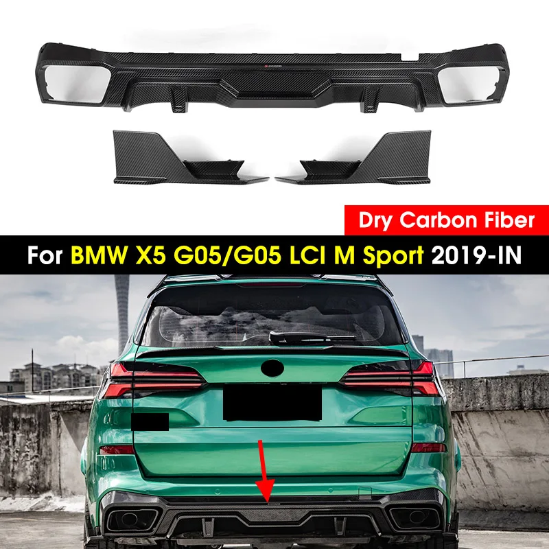 

Задний спойлер из углеродного волокна для BMW X5 G05/G05 LCI M Sport 2019-IN 3 шт