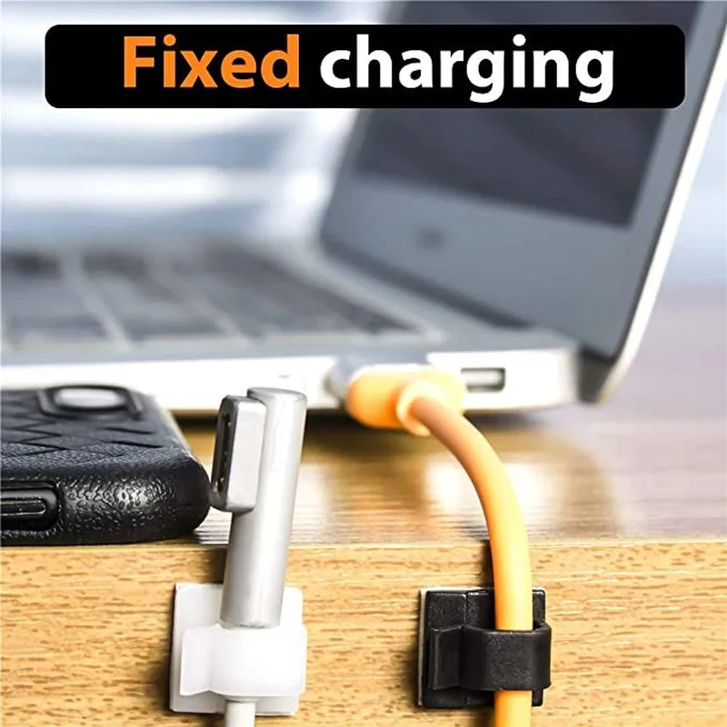 10/20/50PCS Self-adhesive Cable Winder Organizer Clips Network Cable USB Wire Holder Fixer Management Data Cord Line Clamp