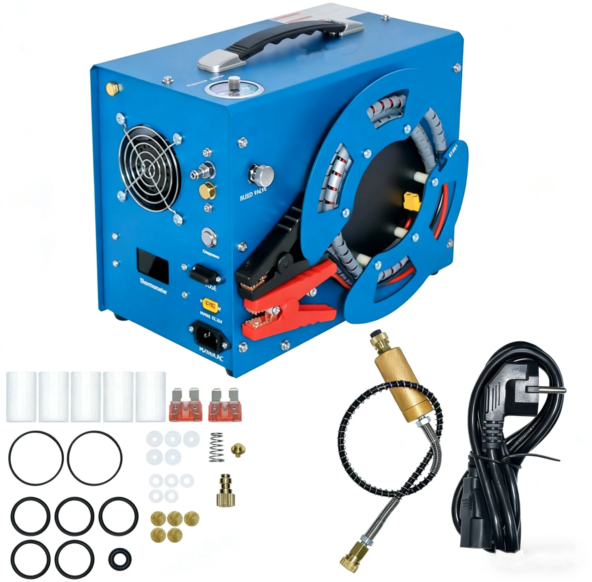 PCP 12V 4500psi 30mpa 300bar 110V 220V Automatic Stop Pcp Pump Built-in Power Adapter Paintball PCP Air Compressor