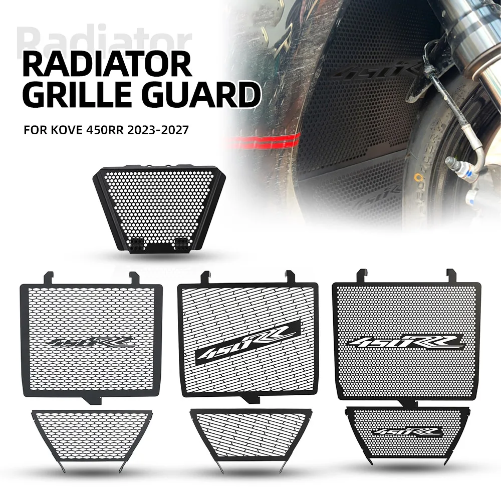 For KOVE 450RR 2023 2024 2025 2026 2027 450-RR CNC Radiator Grille Guard Cover Water Tank Protector 450 RR Side Stand Enlarge