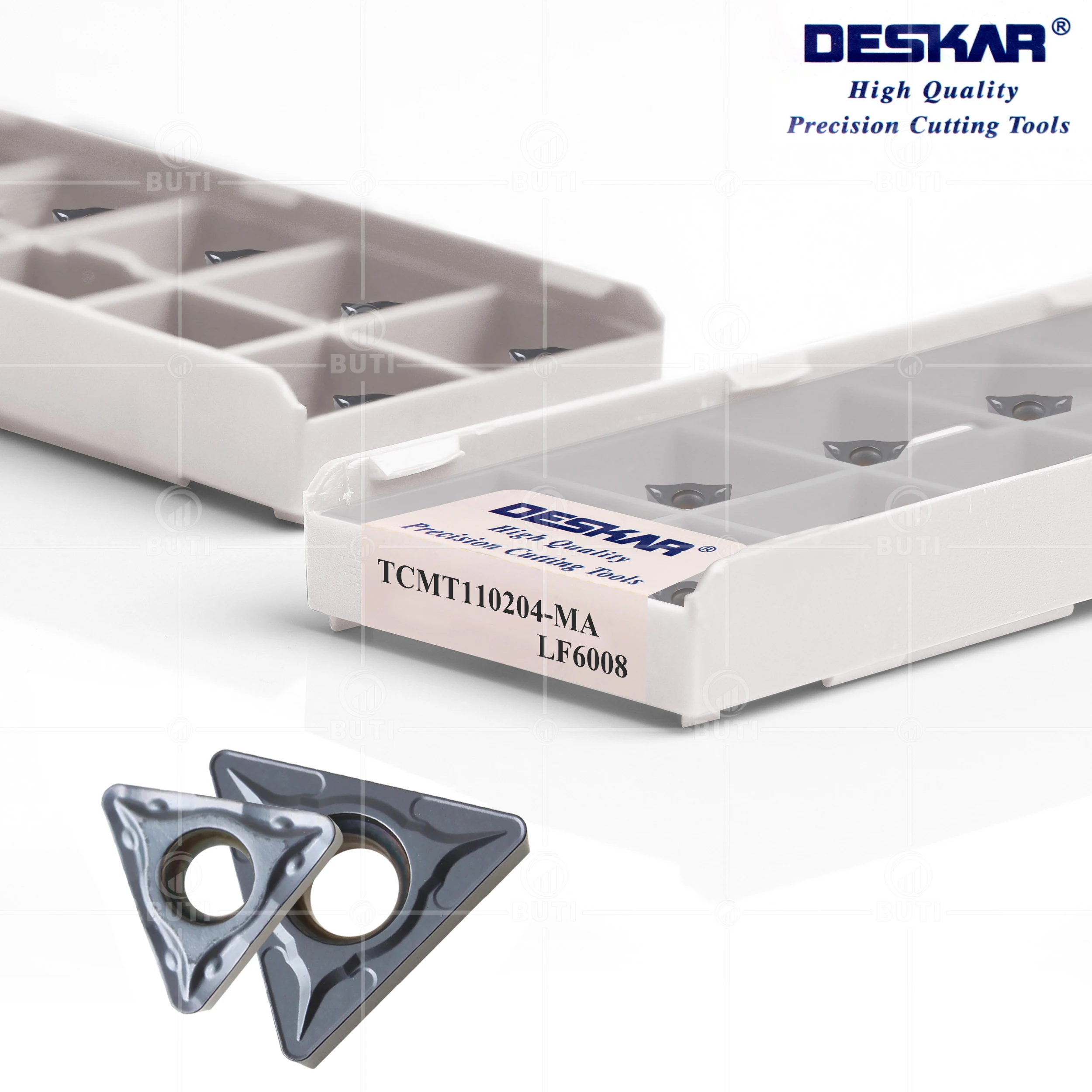 DESKAR 100% Original TCMT110204-MA TCMT110208-MA TCMT16T304 TCMT16T308 LF6008 CNC Lathe Cutter Carbide Inserts Turning Tool Blad