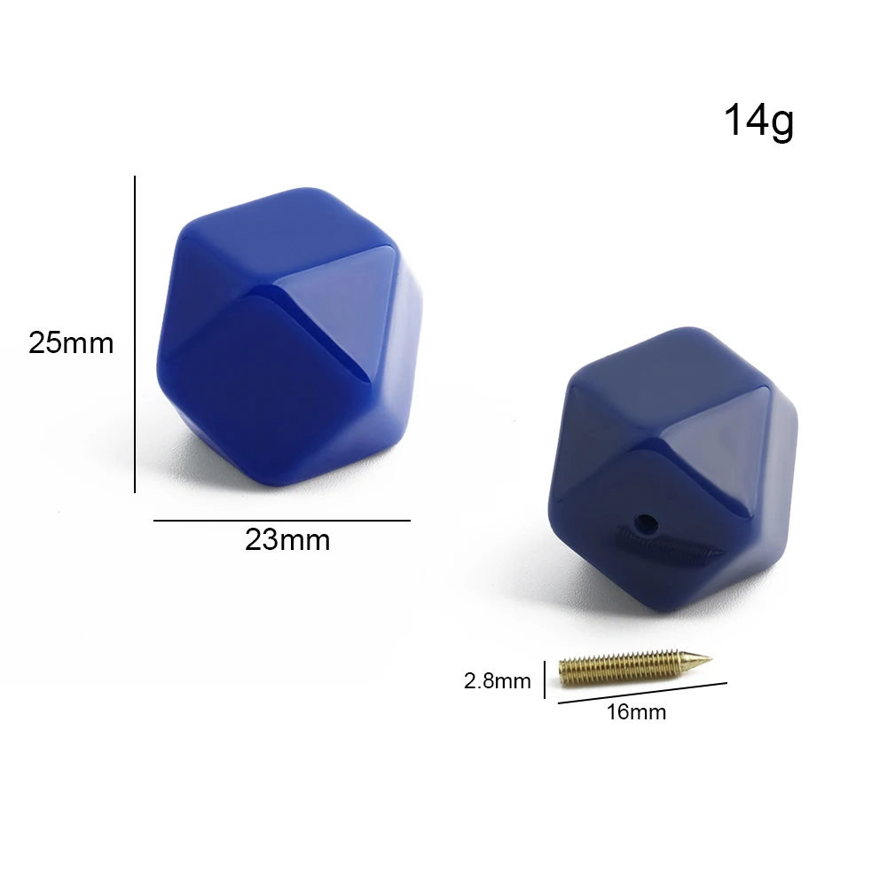 10/20/50PCS 25x23mm Plastic Octagonal Wood Spacer Beads For Handbag Bag Handle Purse Frame Bracelet Faceted Beads Accessories image 3