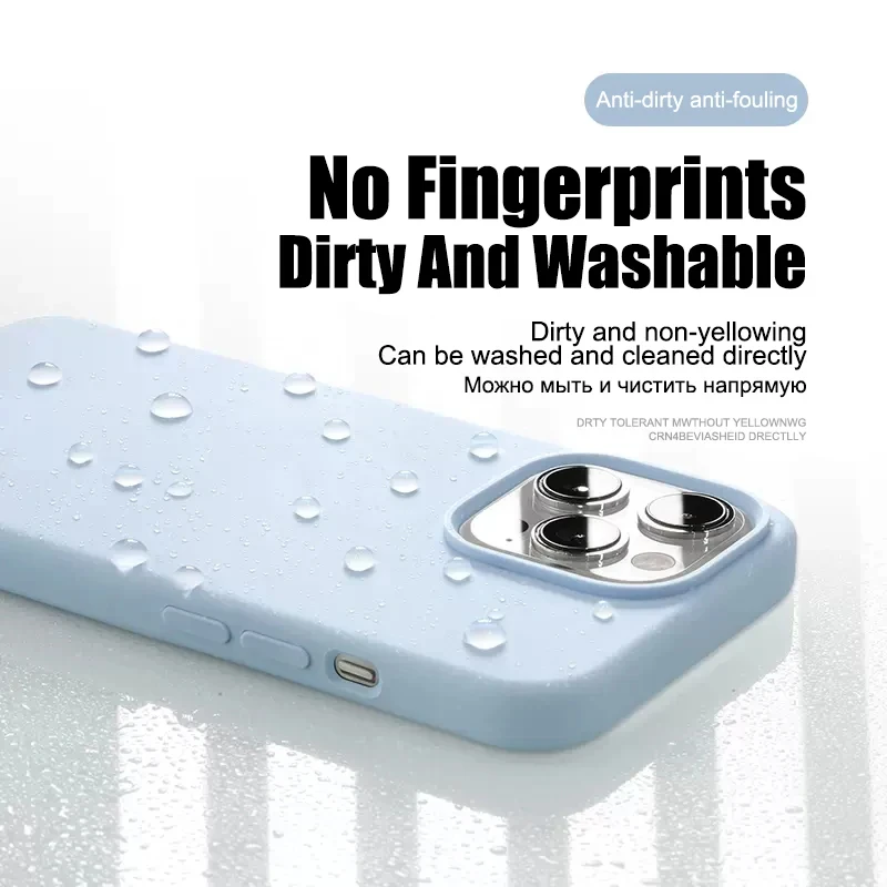 Funda de lujo a prueba de golpes para Apple iPhone 11 12 13 14 15 16 17 Pro Max 17 Air Plus de silicona líquida, accesorios para teléfono 5