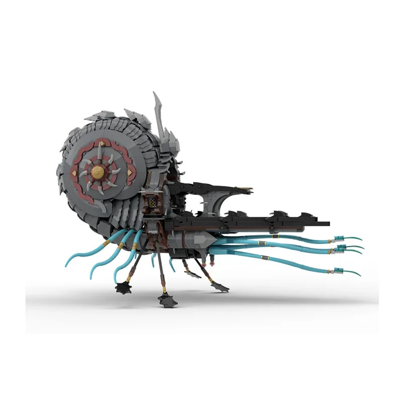 Navetta da costruzione Moc, tecnologia navicella nautilus, regalo di blocchi modulari, assemblaggio di set fai da te di giocattoli per bambini