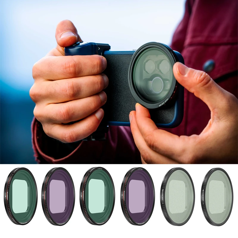 Freewell Glow Mist/14,Snow Mist 1/4，Ture Color VND MISTXVND & CPL Filter Compatible only with Freewell Sherpa Series Phone Cases