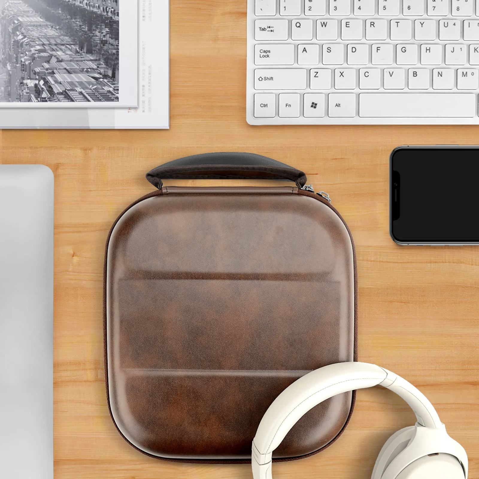 Geekria-funda rígida para auriculares, estuche de almacenamiento portátil para Sony WH-1000XM5,WH 1000XM4,Momentum 4