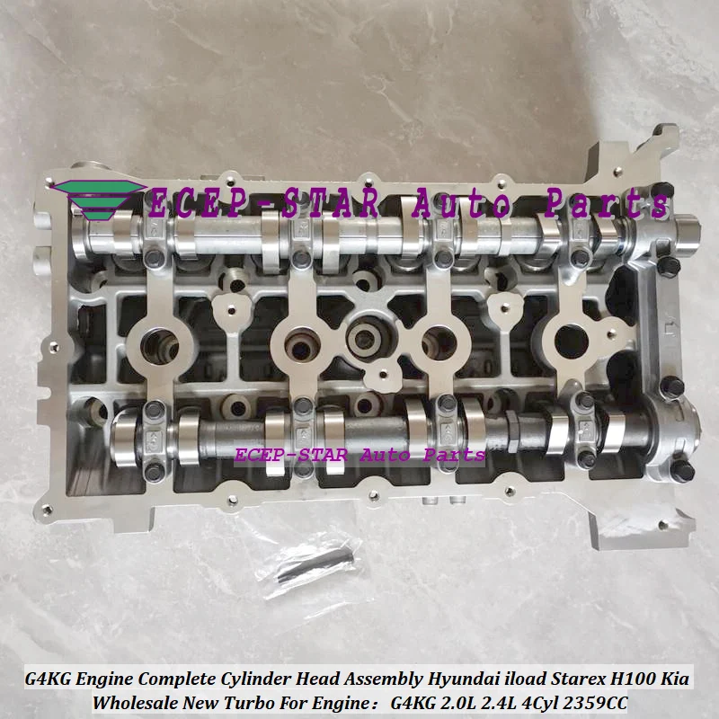 

G4KG 22100-2G051 Engine Complete Cylinder Head Assembly For Hyundai iload Starex H1 H100 2.0L For Kia 2.4L 4Cyl 2359CC 2006-
