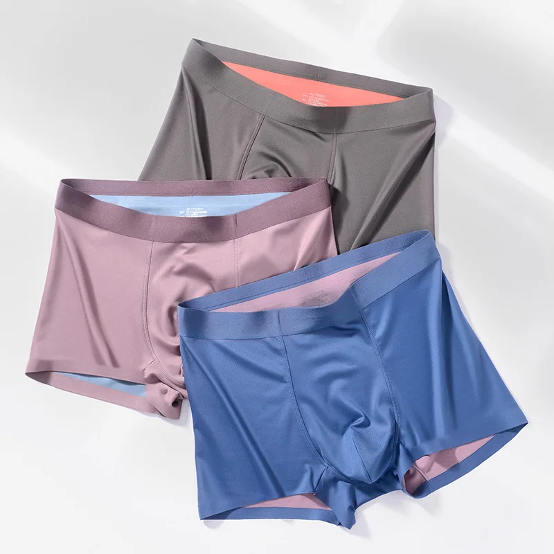 3 Pcs/Lot Sexy Men's Underwear Boxers Short Modal U Pouch Panties Breathable Calzoncillos Para Hombre  Homme Boxer