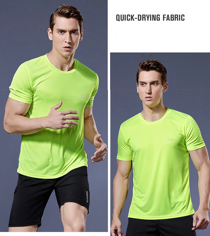 2026 Langes Sport-T-Shirt für Herren, Sommer-Laufshirt, Kurzarm, Slim-Fit-Oberteil, Freizeit-Fitness-Shirt, Camisetas Gym Masculino – Detail 14