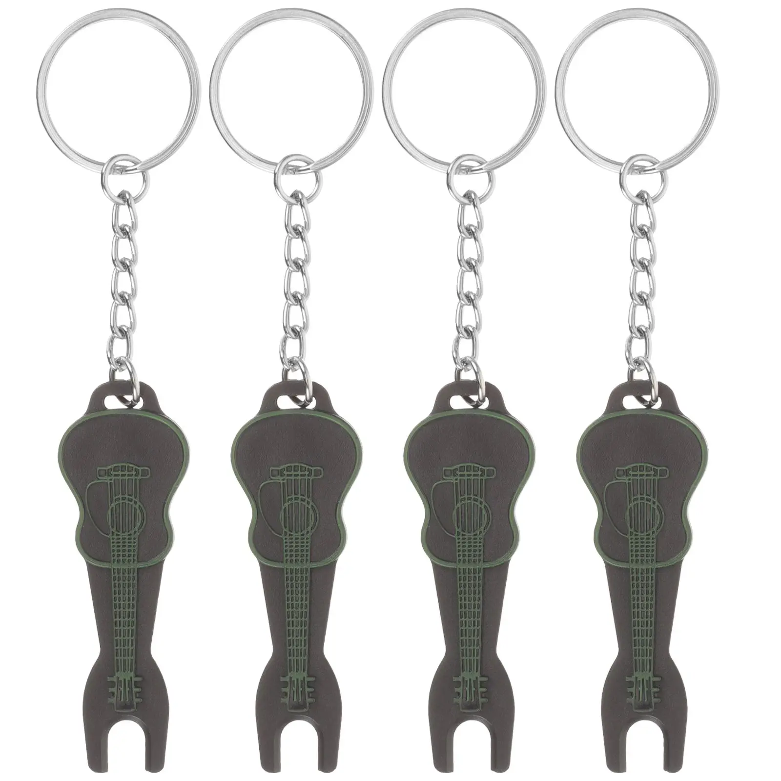 

4 Pcs Guitar String Winder Plastic Lightweight Keychain Bridge Pins Puller Acoustic Peg Remover Tool Accessories