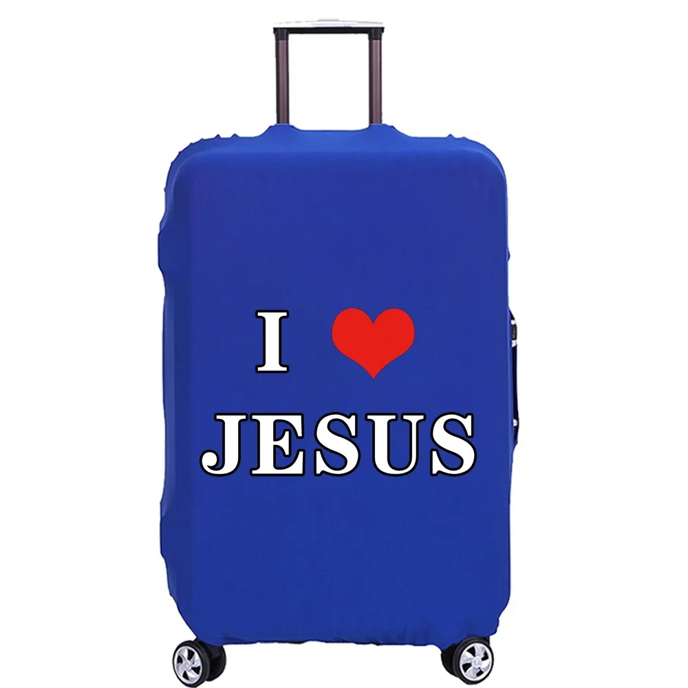 Travel Luggage Cover Elastic Suitcase Protective Case Traveling Accessories for 18-32Inch Trolley Baggage Dust Cover Jesus Print