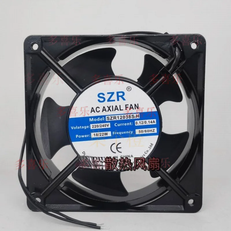 

ZMZM 1 шт. для вентилятора SZR SZR12038S2H AC220V 12038 12 см 2-проводной вентилятор с алюминиевой рамкой
