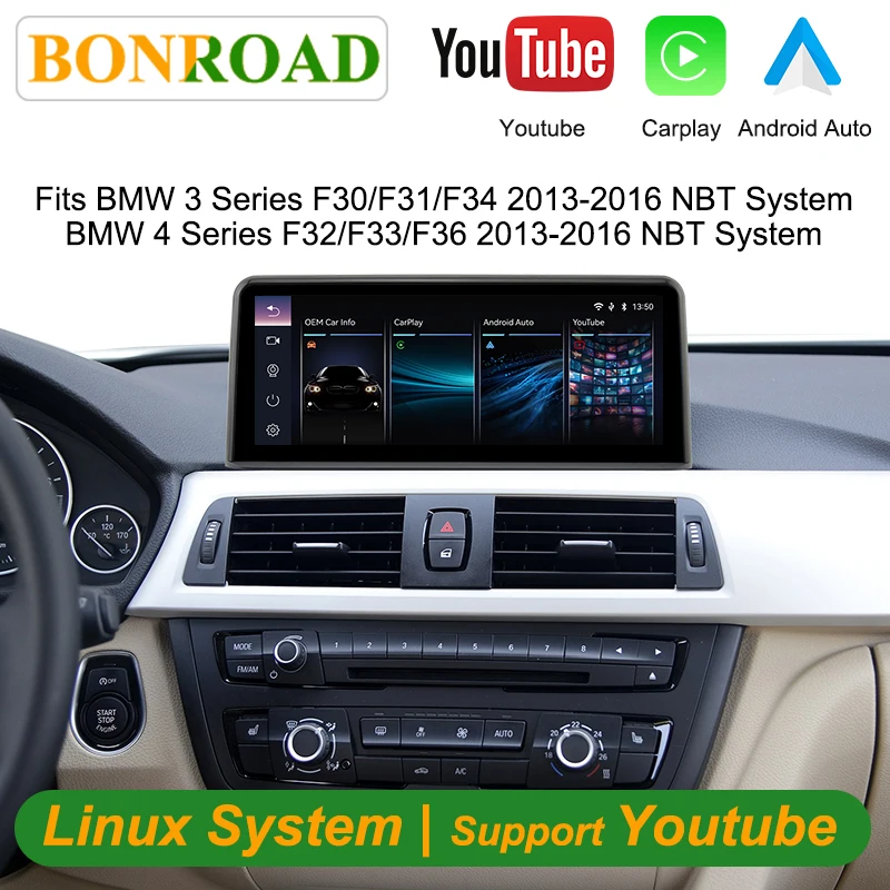 Brezžični CarPlay avtoradio za BMW s 10,25" zaslonom
