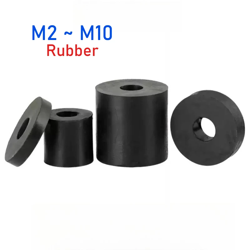 M2 M3 M4 M5 M6 M7 M8 M10 Circular Rubber Shock-Absorbing And Soundproof Gasket Air Conditioning External Unit Thickened Block