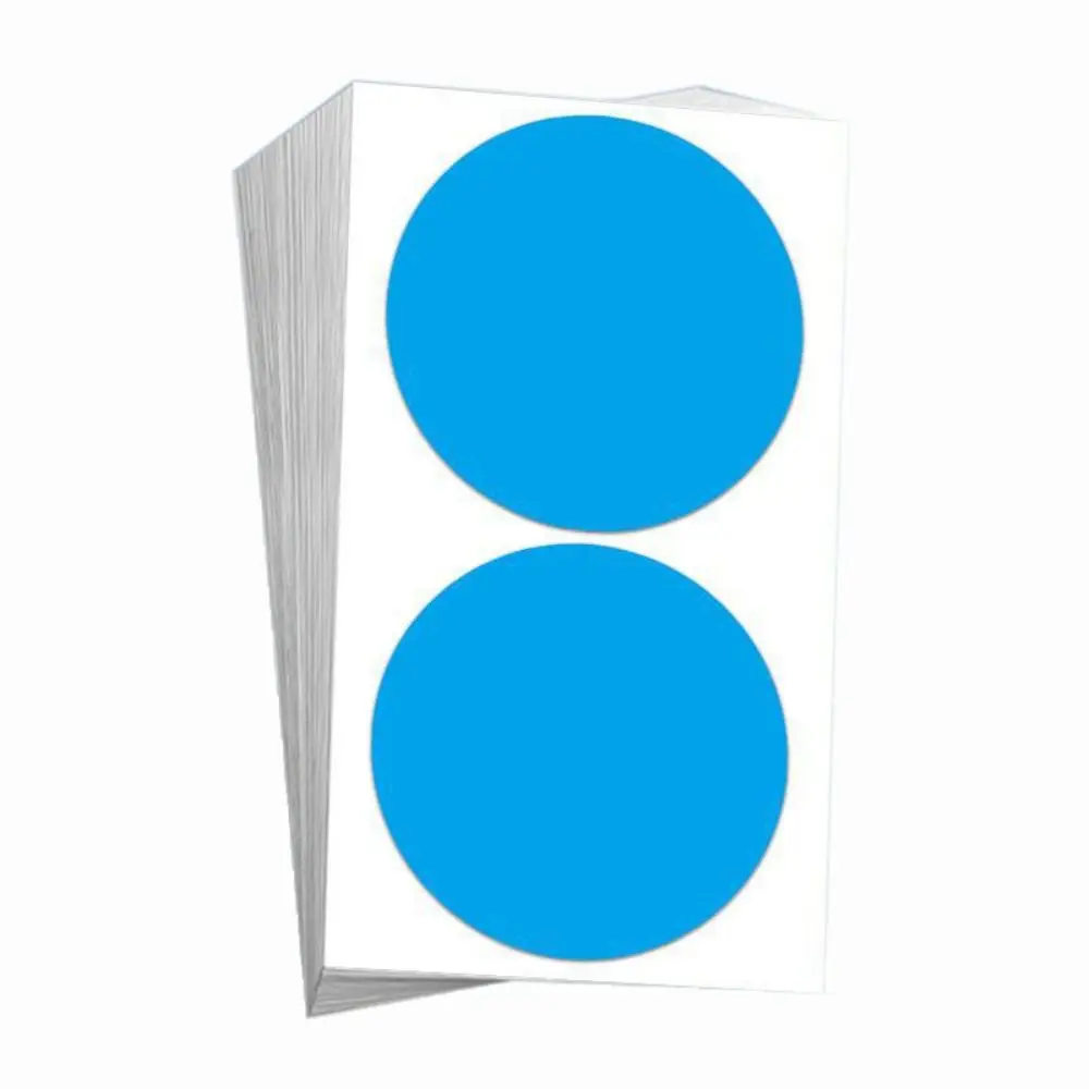 10Sheets Handwritten 10cm Self-adhesive Stickers Self-adhesive Waterproof Dot Sticker Colored Name Stickers Students Use