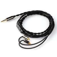 Tripowin Zombur 4N Cable libre de oxígeno OFC de alta pureza Cable HiFi IEM con micrófono capa exterior de hilo de algodón para reemplazo de audiófilos