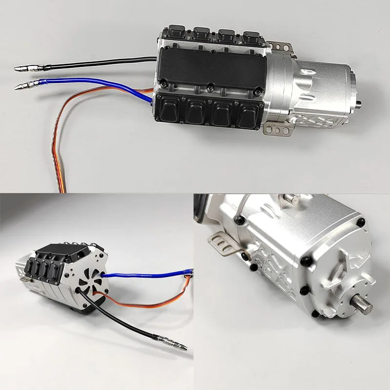 Brush Two-speed Gearbox Electric Gearbox for 1/14 Tamiya RC Truck Trailer Tipper Scania 770s Benz Actros Volvo MAN LESU DIY Part