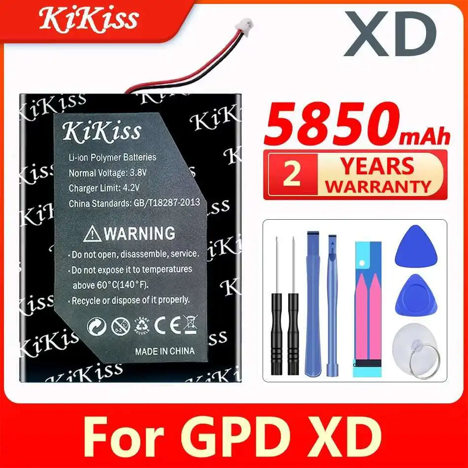 

KiKiss 5850mAh Battery for Gpd XD Plus XDPLUS , for Gpd XD Game Player Replacement Rechargeable Bateria
