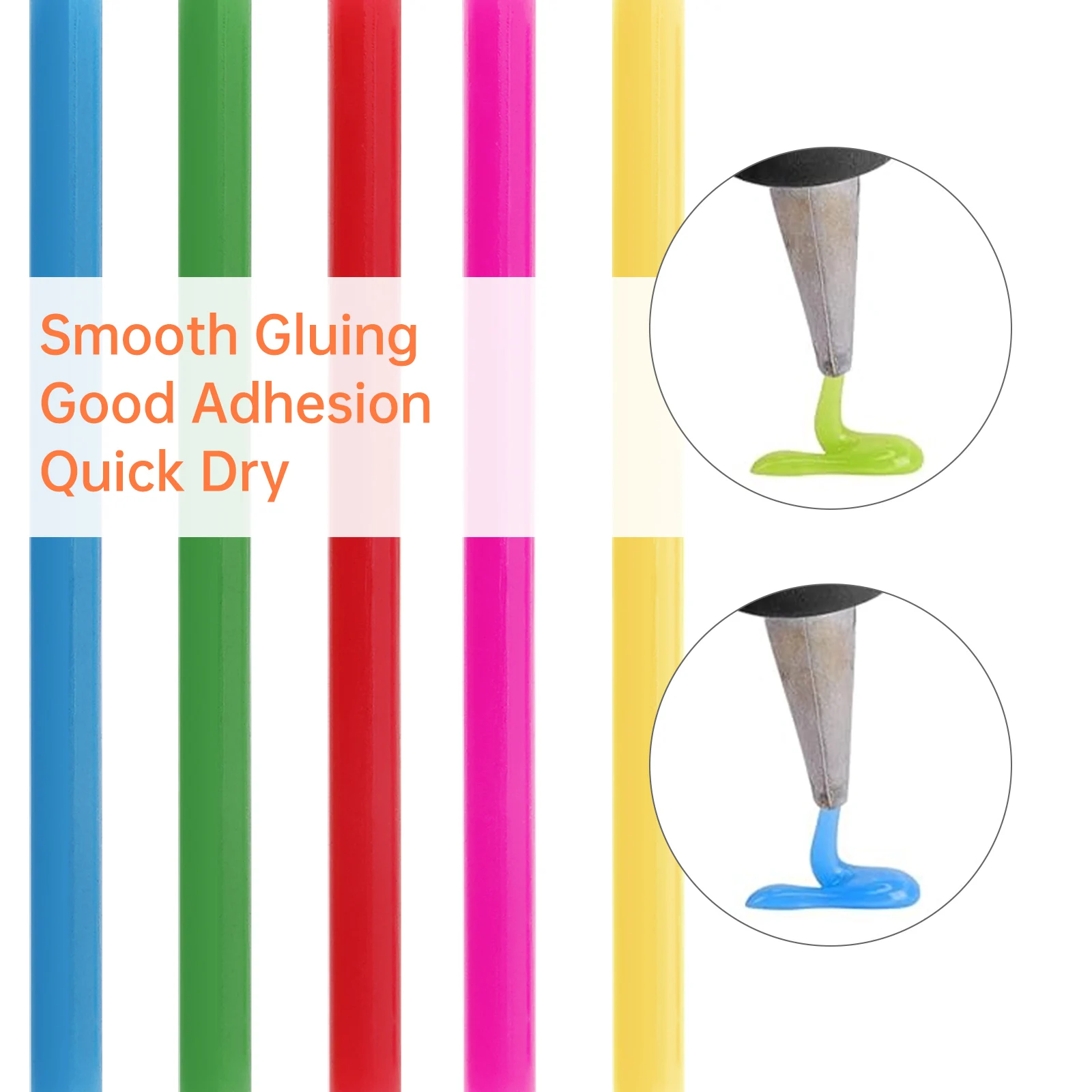 5pcs Colored / White Clear / Black Diameter 7mm / 11mm Length 150mm / 270mm Hot Glue Sticks for DIY Craft / Decoration/Repairing