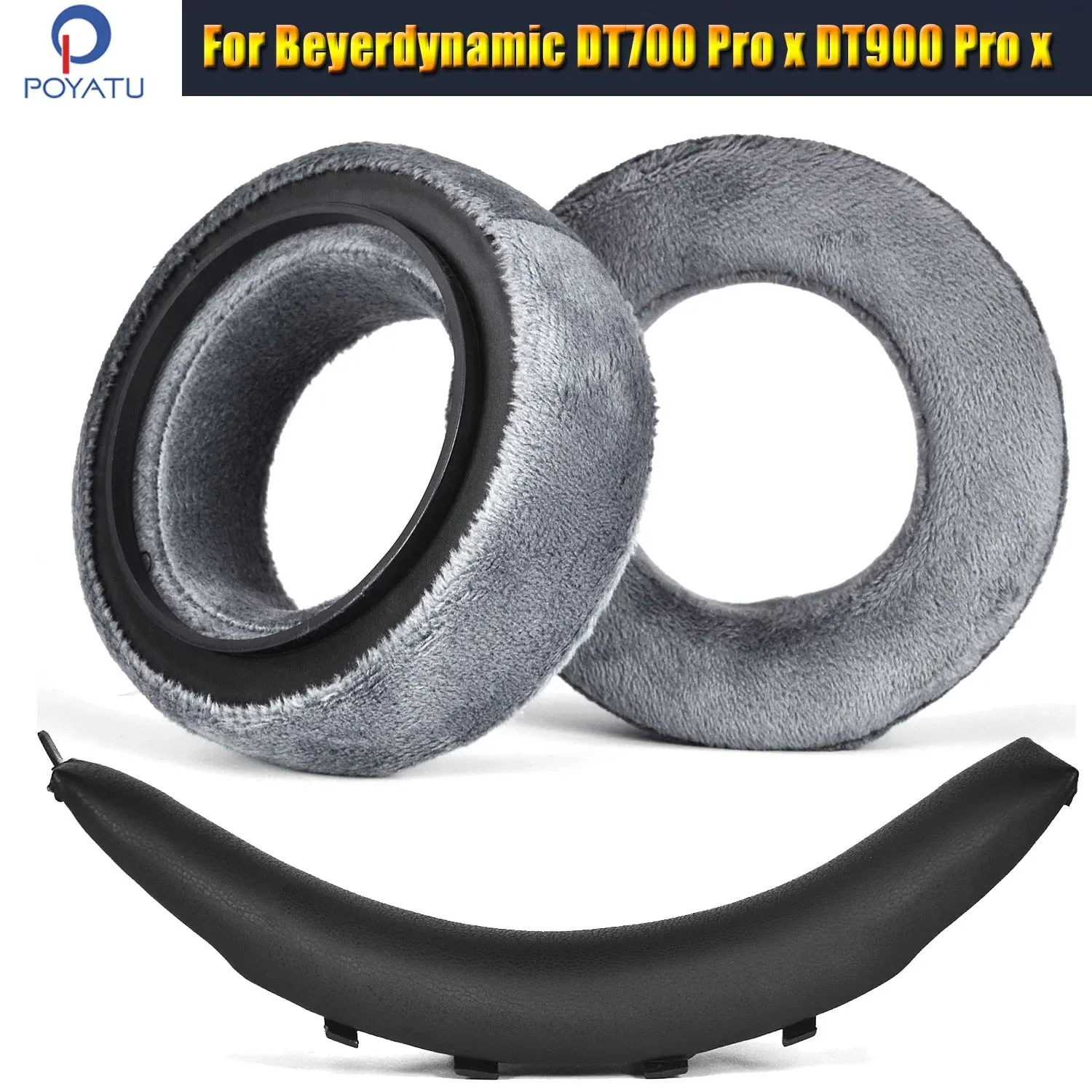 Foam Ear Pads Hoofdband Vervanging Reparatie Onderdelen Voor Beyerdynamic DT700 Prox DT900 Pro X Over Ear Hoofdtelefoon Oorbeschermer Cover