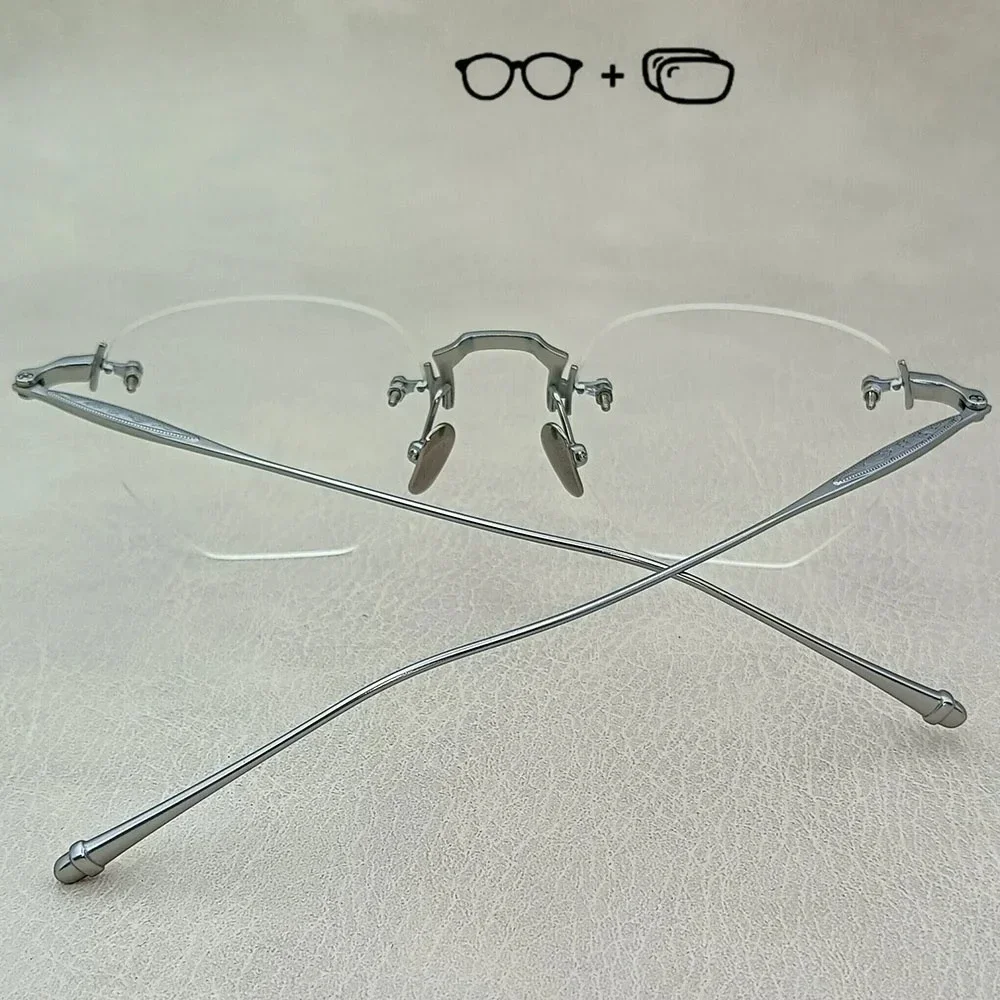Ollymurs Optical Rimlessv Optical Rimlessv EyeglassesEyeglasses1.61 MR-8 AntiOptical Rimlessv Eyeglas Radiation x Prescription x