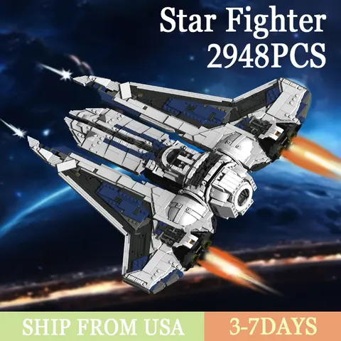 2948PCS Space Warship Building Block Model Toys Sets Small Particle Star Fighter Bricks Assembly Toys Boys Adult Friends Gifts