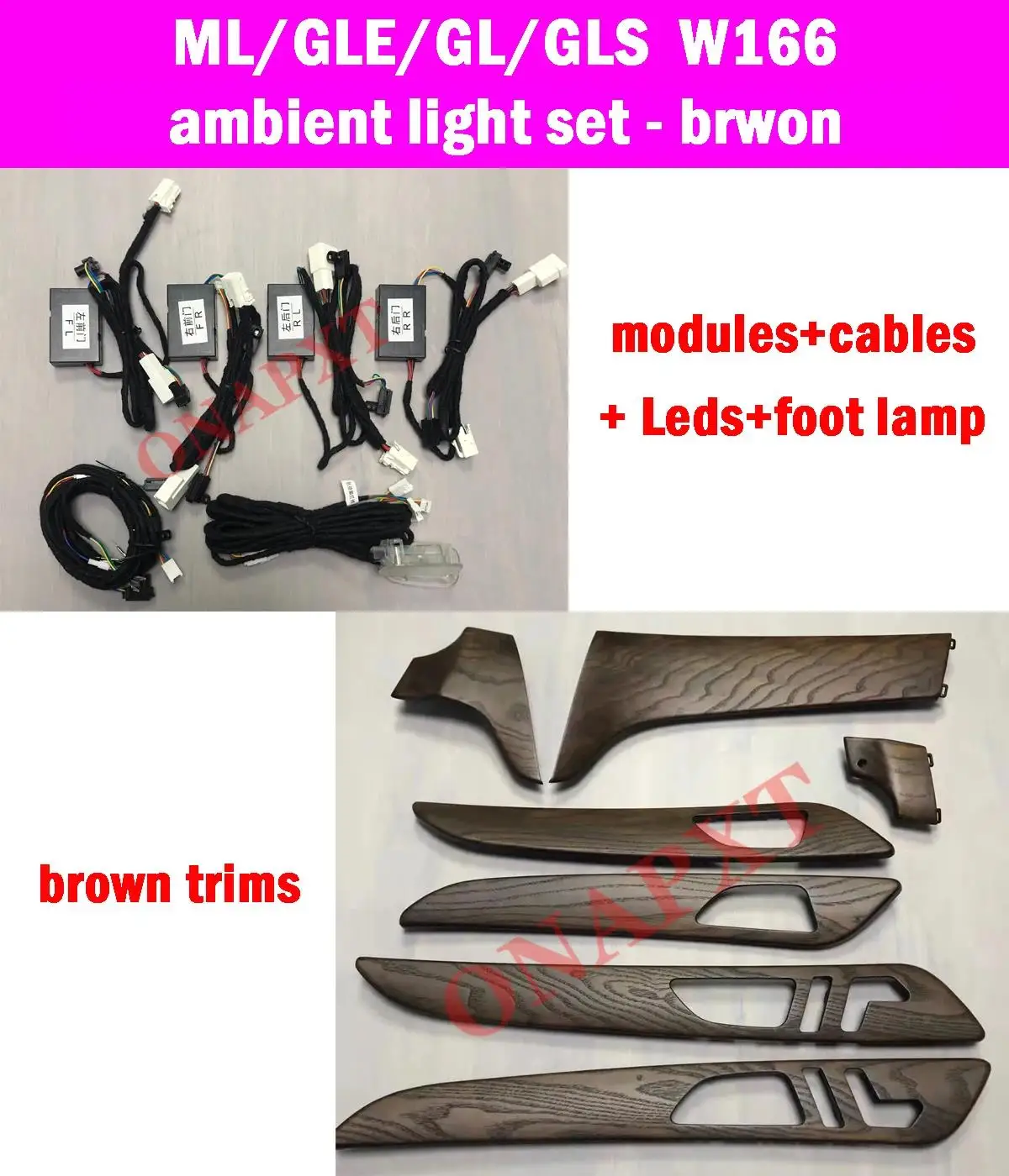 Für Benz ml/gl/gle/gls/cls/e/s w166 w292 x166 w218 w212 w221 LED Bo Hochtöner Umgebungs licht Upgrade Atmosphäre Lampe Update-Set