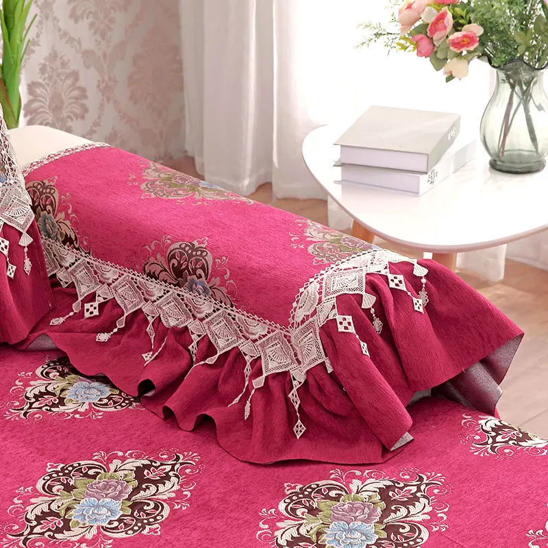 Non-Slip Sofa Covers for Living Room Chenille Sofa Cushion Couch Cover Modern Corner Sofa Towel Seat Pad Multi-size