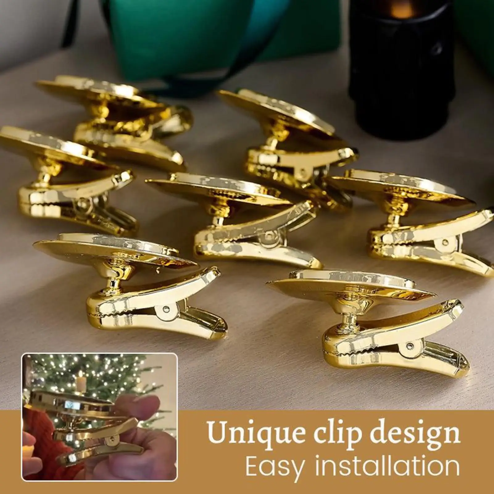 LED Flameless Candles Clip-On Flameless Candle Anti-Drip 클립 촛불 조명 거실 홈 웨딩 파티 가든 축제