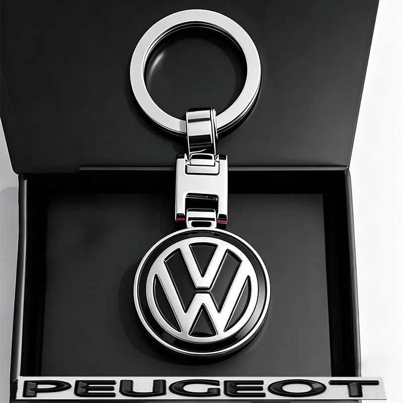 3D Metall Auto-Logo Schlüsselanhänger Zubehör Reifenventil für VW GTI Golf Polo Passat CC Tiguan T-ROC Jetta Arteon Beetle MK7. – Detail 3