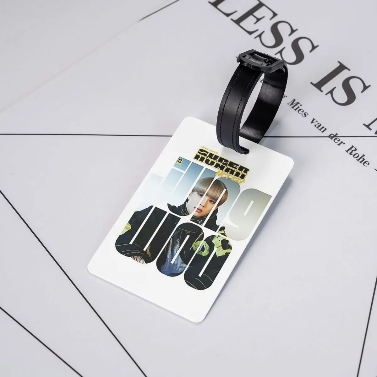 

NCT 127 Jungwoo Superhuman Luggage Tags Suitcase Accessories Travel Baggage Boarding Tag Label Holder ID Name Address