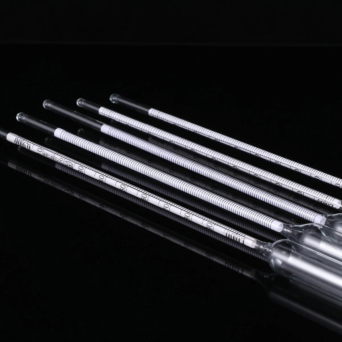 

5pcs Glass Hydrometer For Aquarium Water Testing, Automatic Temperature Measurement, Floating Density Meter For Fish
