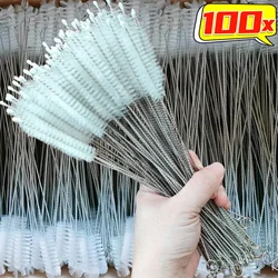 Wholesale Drinking Straw Cleaning Brushes Stainless Steel Long Handle Nylon Brush Kits Baby Cup Bottles Keyboard Cleaning Tools