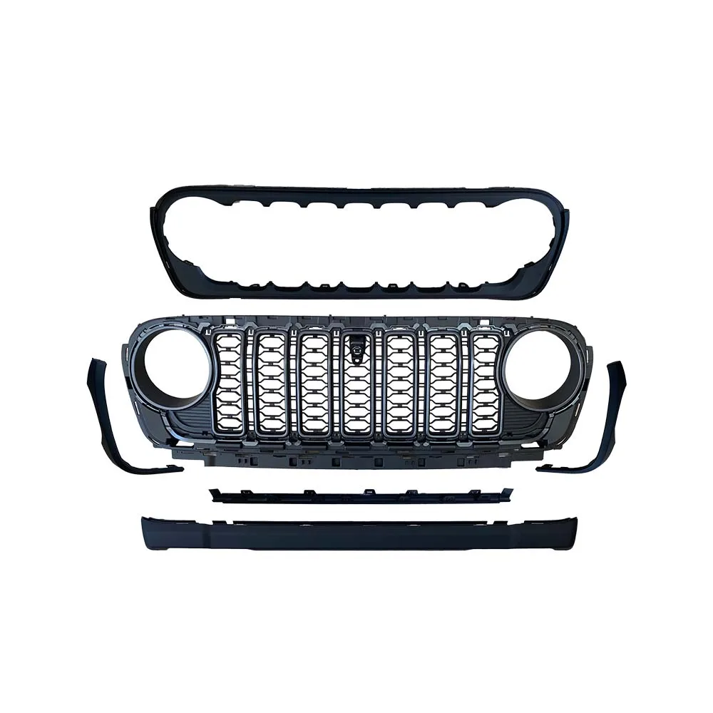 New Car Grille 2024 Front Grill for Jeep wrangler JL 2018+ For Wrangler JL 2017-2023 upgrade to 2024 grille