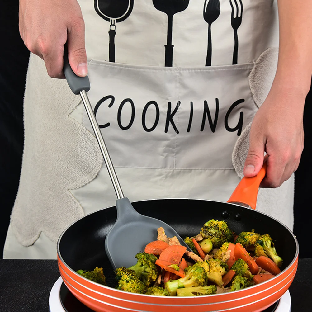 

2Pcs Silicone Kitchen Utensils Set Heat-Resistant Shovel Spoon Non Stick Cooking Tools Practical Silicone Spatula