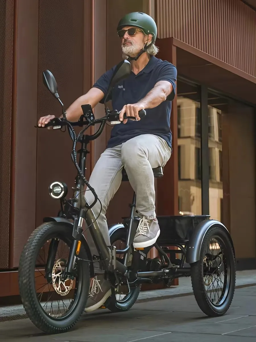Fafrees F20 Mate Faltbares Elektro-Dreirad mit Straßenzulassung, 500W Cargo E-Bike mit 48V 21Ah Abnehmbarem Akku, 30km/h & 85km Reichweite