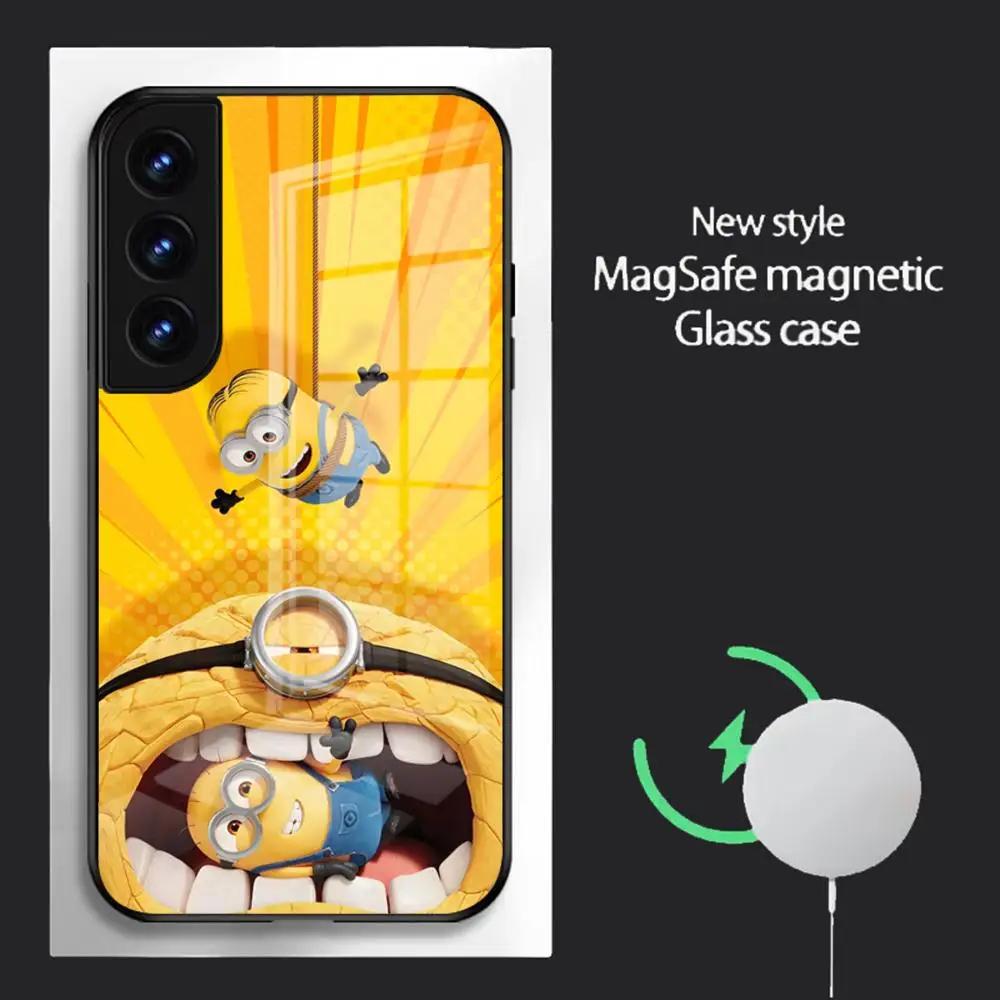 D-Despicable Me Phone Case For Samsung S26 S25 S24 S23 S22 S21 S20 FE Plus Ultra Glass Magnetic Case