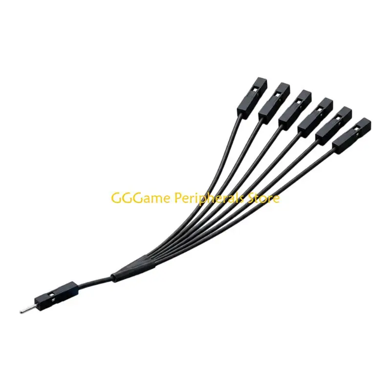 U55B 2.54Mm Single Male To 2/3/4/5/6 Female 2Pin Adapter Cable for Power Light Emitting Diode Desktop Motherboard