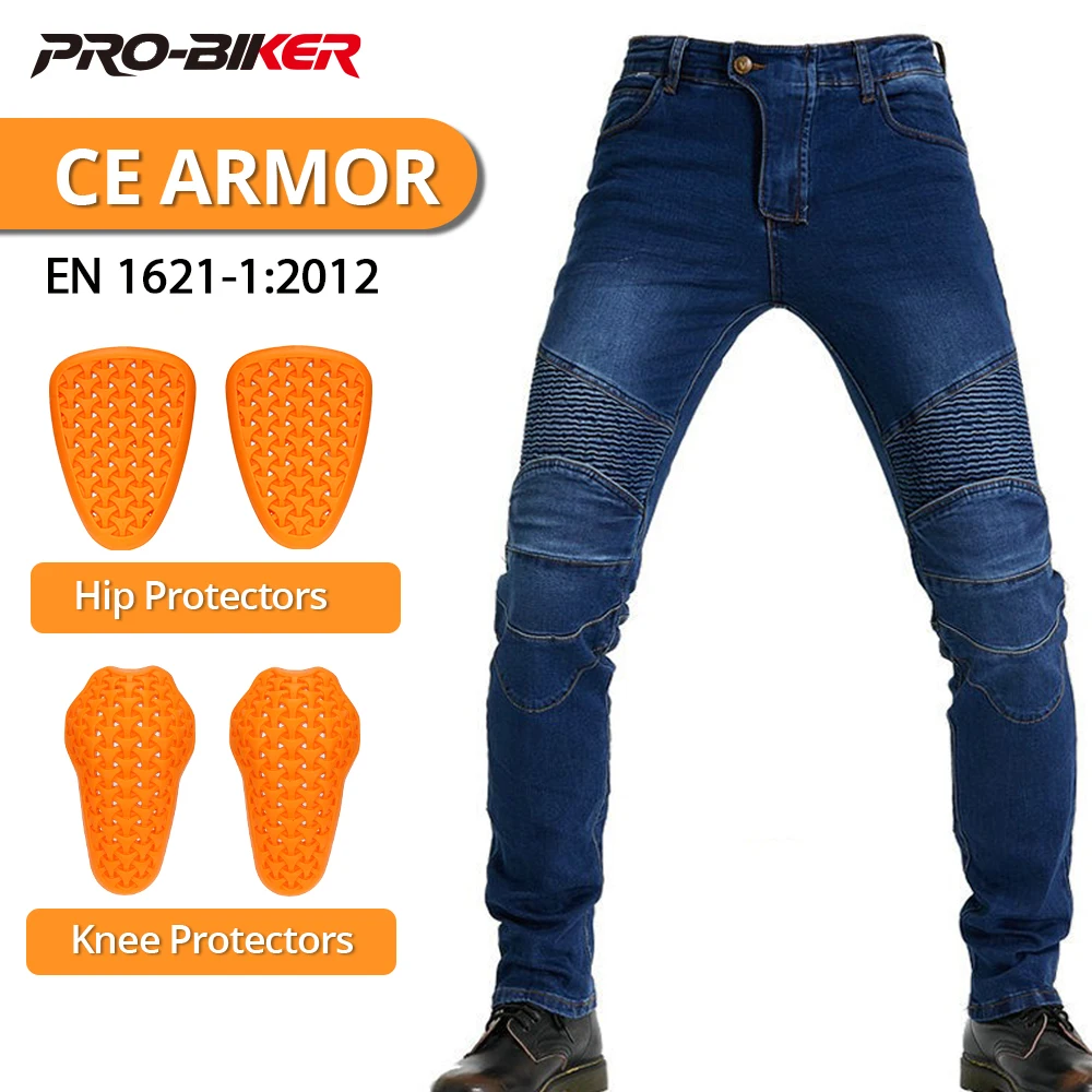 

Motorcycle Riding Jeans Men Women Motorcycle Pants Anti-fall Moto Jeans Protective Gear Riding Touring Motorbike Trousers XS-4XL