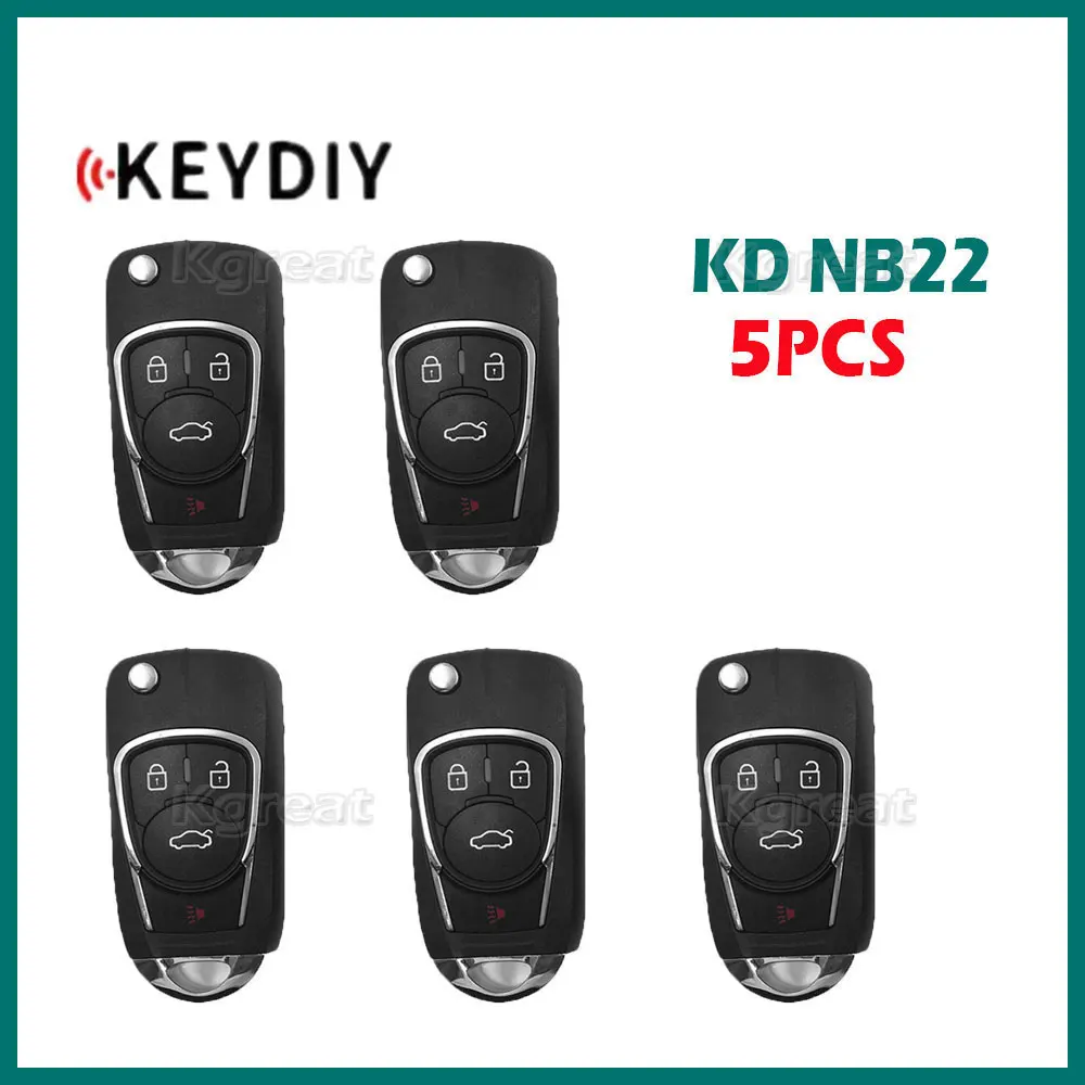 5szt KEYDIY KD NB22 Wielofunkcyjny klucz zdalny NB Series NB22-3 NB22-4 Klucz samochodowy do MINI KD/KD-X2 /KD-MAX KD MAX Key Programmer