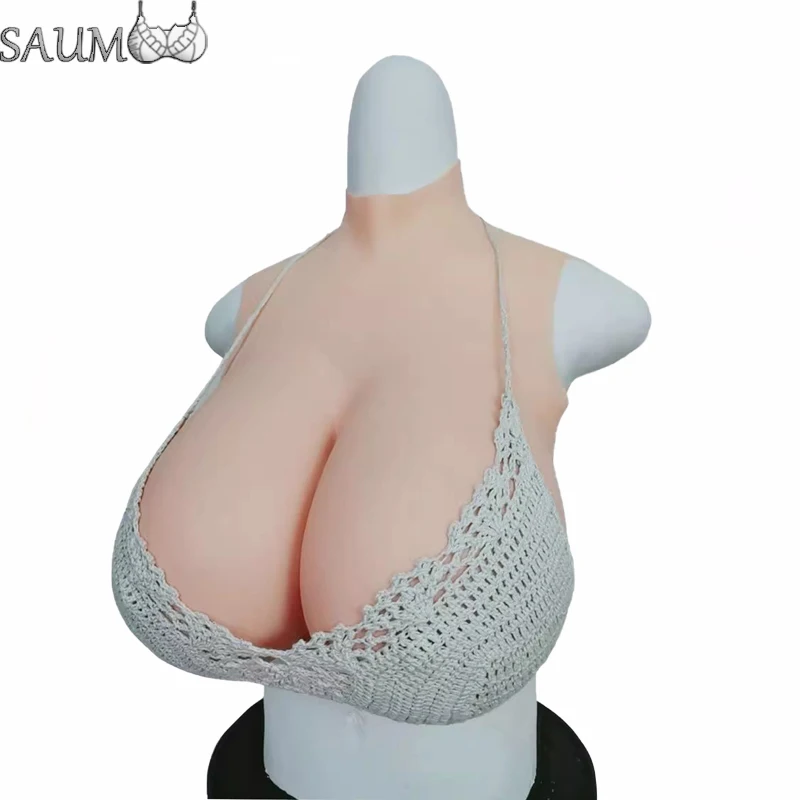 Realistic Shemale Light Super Breast Forms Artificial Fake Boobs Plate Super Size Crossdresser Cosplay Transvestite Transgender